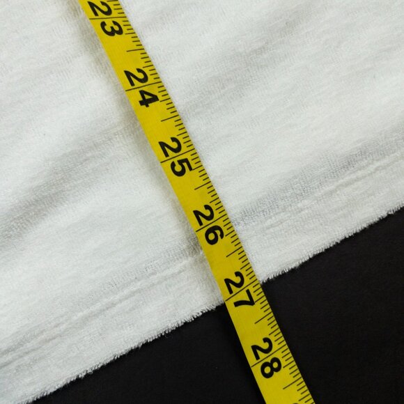 Marine Layer Terry Cloth Stripe Polo Shirt Men's Medium White Green Towel Summer - Picture 10 of 12